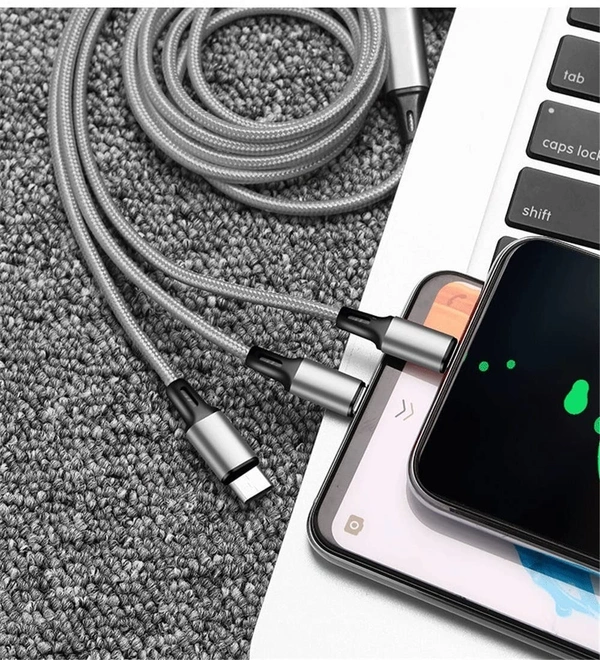 3 in 1 charging cable multi charging cable for charger (3 IN 1 FAST CHARGING CABLE)