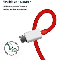 Dash Charging Type c Charger Cable Compatible for One Plus 8T /8 /8pro /7 Pro / 7T / 7T Pro Nord and Dash Charge for One Plus 3 / 3T / 5 / 5T / 6 / 6T / 7(1 M, Red)