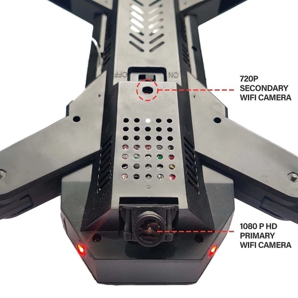 Foldable GPS FPV Drone with 1080P HD 4K Camera Live Video for Beginners, RC Quadcopter with GPS Return Home, Follow, Gesture Control, Auto Hover & 5G WiFi Transmission - Multicolor