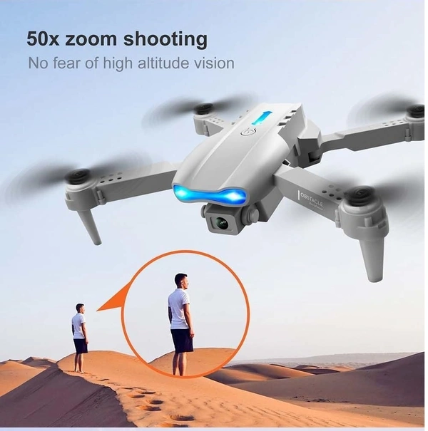 E99 Pro Drone With HD Camera, WiFi FPV HD Dual-fold RC Quadcopter Altitude Hold, Indoor And Outdoor Affordable Drone