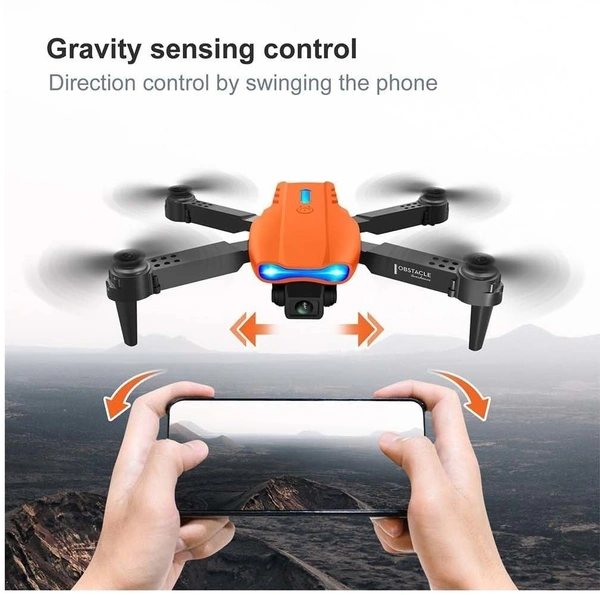 E99 Pro Drone With HD Camera, WiFi FPV HD Dual-fold RC Quadcopter Altitude Hold, Indoor And Outdoor Affordable Drone