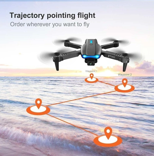 E99 Pro Drone With HD Camera, WiFi FPV HD Dual-fold RC Quadcopter Altitude Hold, Indoor And Outdoor Affordable Drone