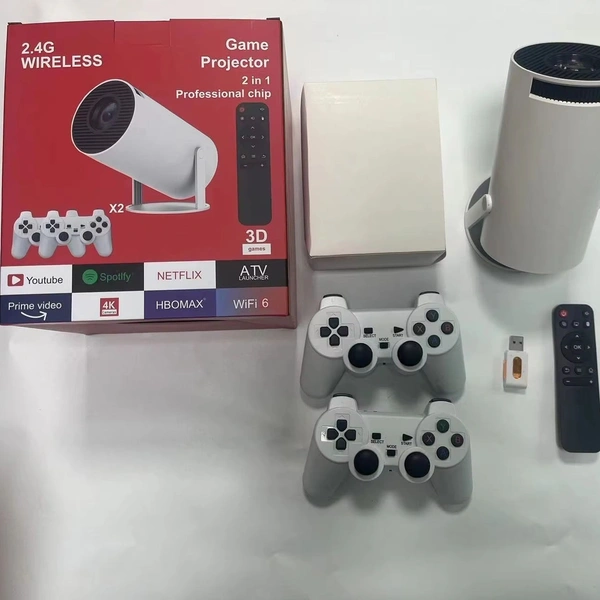 Android Gaming Projector 2024 HY300 - 4K, 64GB, 20K Games