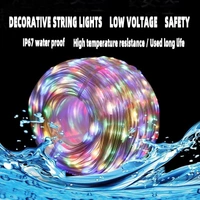 10MTR - 5V Smart APP Control LED String Light 10M RGBIC LED Holiday Christmas Lighting Smart LED Strip Light with bluetooth control