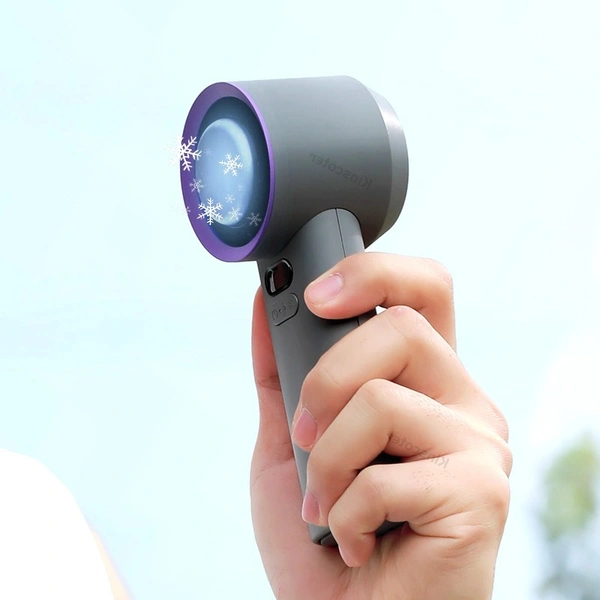 High-Speed Rechargeable Air Circular Ice Fan – 3600mAh Handheld Electric Turbo Fan for Outdoor Use Cooling Handheld Fan
