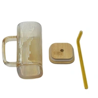Healthy Water Drinking Glass Cup with Handle