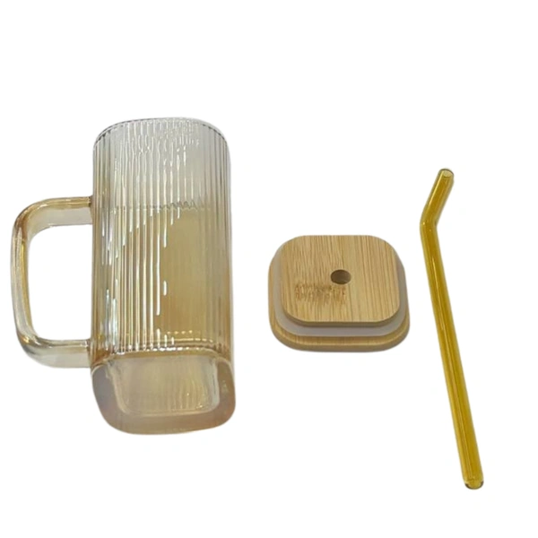 Healthy Water Drinking Glass Cup with Handle