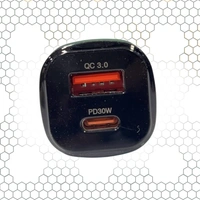 AVYUKTA 110W Car Charger with PD 30W and QC 4.0 Quick Charge | Super Fast Dual Port Car Adapter