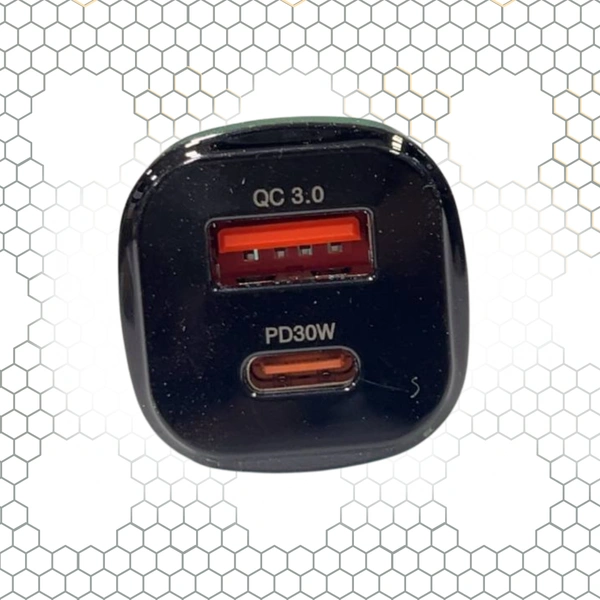 AVYUKTA 110W Car Charger with PD 30W and QC 4.0 Quick Charge | Super Fast Dual Port Car Adapter