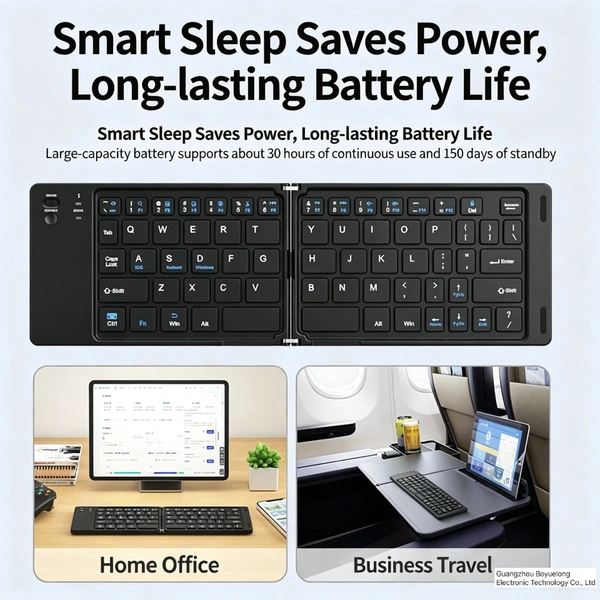 Wholesale B028 Foldable Wireless Keyboard 67 Keys BT5.1 Portable Multi-Device Keyboard for Travel Business