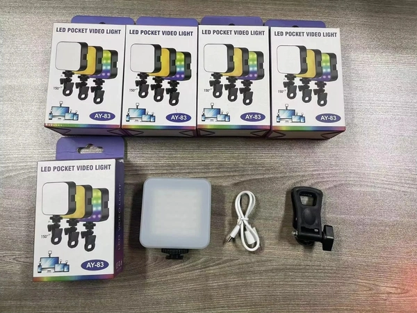 AY-83 Rgb Mini Portable Led Video Camera Light Rgb Flash Photography Lighting Pocket Light