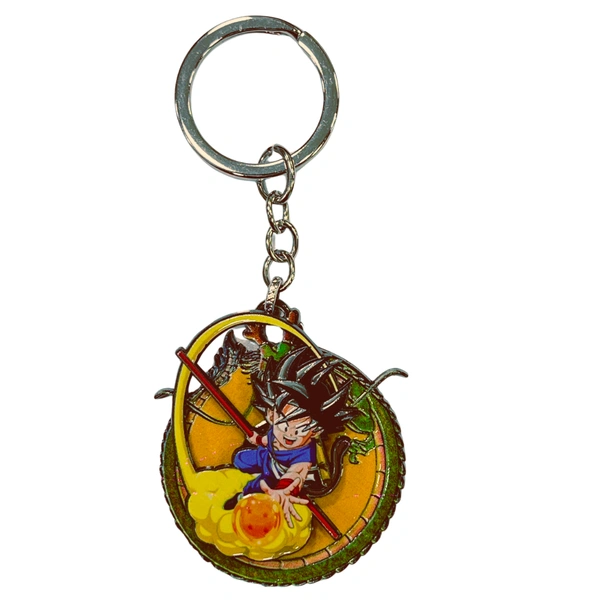 Goku - Zinc Alloy Rotating Keychain – Stylish 360° Spinner Key Ring for Car, Bike & Home Keys