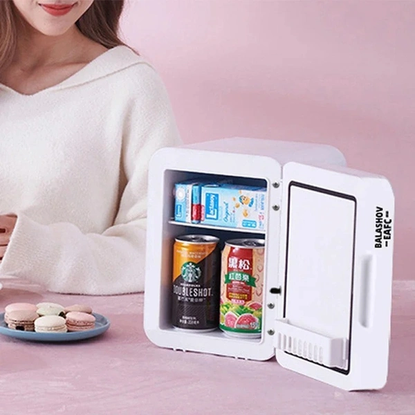 Mini Fridge Beverage Camping Cosmetics Portable Small Mirror Refrigerators for The Room