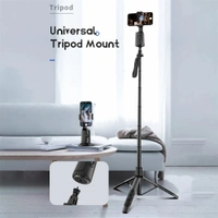 360° Rotation Follow-Up Gimbal Stabilizer with Selfie Stick Tripod - Perfect for TikTok Live Youtube Instagram reel and Photography