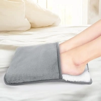 Winter USB Electric Foot Warmer & Massage Heating Pad - Soft Flannel Foot Heater
