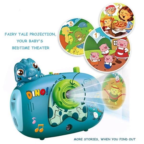 Cartoon Simulation Early Education Music Puzzle Light Story Machine Kids Fairy Tale Camera Projector