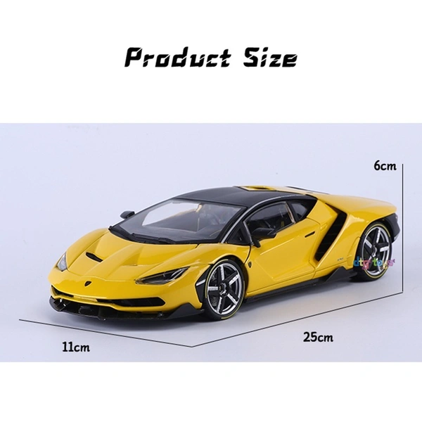 Lamborghini Maisto 1/18 Diecast LP770 Sport Car Model | Alloy Metal Model with 4 Opening Doors
