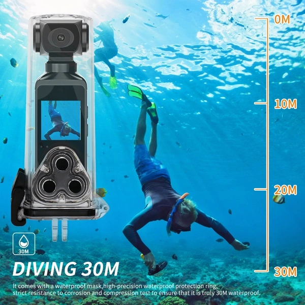 4K Ultra HD Pocket Action Camera – Portable, Waterproof, Wide-Angle Lens for Vlogging & Adventure