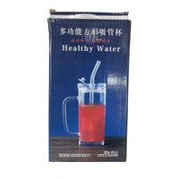 Healthy Water Drinking Glass Cup with Handle