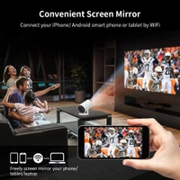 HY300 Pro Android 4K Smart Projector Portable MINI 1080P WIFI 200ANSI TV Home Theater Cinema HDMI Projector