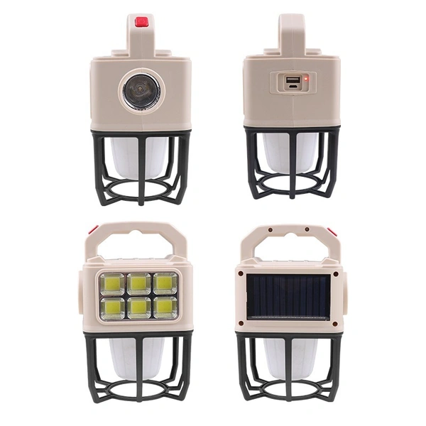 NY-9802A Solar Camping Lantern Rechargeable Lantern 2400mAh Power Bank
