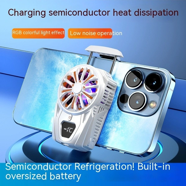 Mobile Phone Cooling Fan SL02 | Semiconductor Portable Radiator for Gaming | Wireless Smartphone Cooler mobile fan cooler pubg pub g