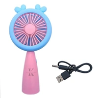 KIRATIVEYOU Mini Portable Fan, Built-in USB Rechargeable Battery Operated, Personal Hand Fan with LED Night Light, Cute Design, Handheld Fan for Travel, Makeup, Girl, Women, Kids, Baby