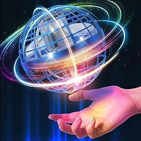 Boomerang Flying Ball Toys, Flying Orb Ball Boomerang Mini Pro Spinner Toys for Boys Girls Kids Adult Indoor Outdoor, USB Rechargeable Built-in RGB Lights (Pack of One)