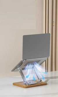 Aluminum Portable 360° Rotating Laptop & Tablet Stand – Adjustable & Foldable