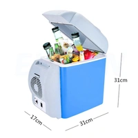 7.5L Mini Car Refrigerator | 12V Portable Car Fridge with Cooling and Warming Functions, Dual Use Electric Cooler for Travel and Vehicle