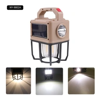 NY-9802A Solar Camping Lantern Rechargeable Lantern 2400mAh Power Bank