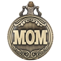 Vintage Steampunk Pocket Watch Necklace Pendant | Family Souvenir Gift for Mom Clock
