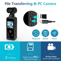 4K Ultra HD Pocket Action Camera – Portable, Waterproof, Wide-Angle Lens for Vlogging & Adventure