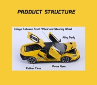 Lamborghini Maisto 1/18 Diecast LP770 Sport Car Model | Alloy Metal Model with 4 Opening Doors