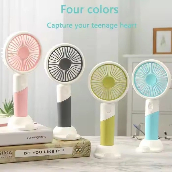 USB Rechargeable Fan Mini Handheld Fan with Phone Holder Multi function Portable Usb Fan