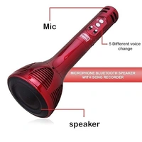 Bluetooth Portable Mic with Speaker for Karaoke Singing/Audio Recording and Multi Functional Use