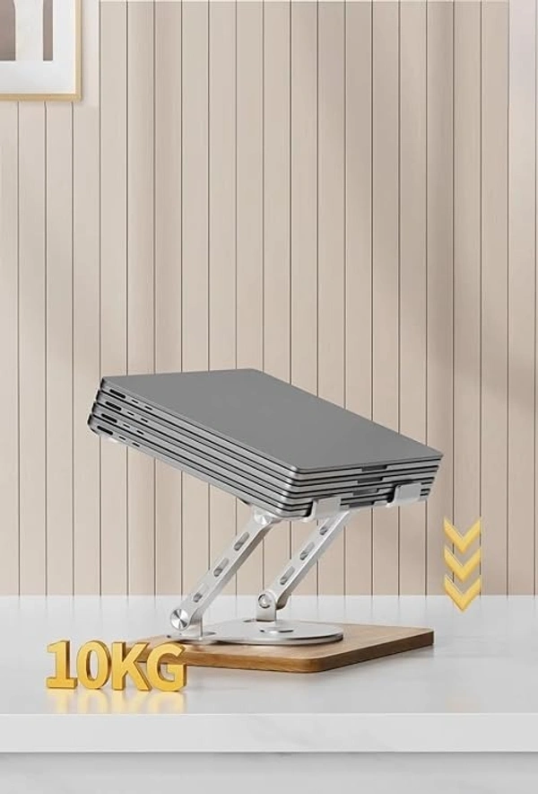 Aluminum Portable 360° Rotating Laptop & Tablet Stand – Adjustable & Foldable