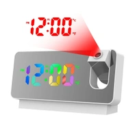 LED Digital Projection Alarm Clock – 180° Time Projection, Snooze Function & Dual Alarm