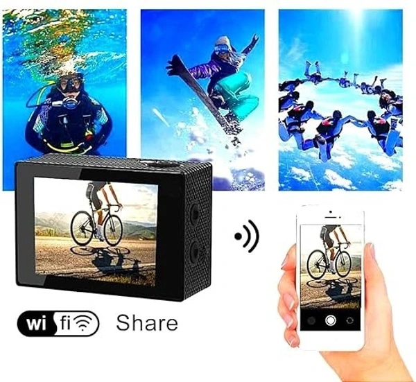 Waterproof 4K Sports Camera WiFi Anti-shake Action Camera Camcorder Go Pro Type
