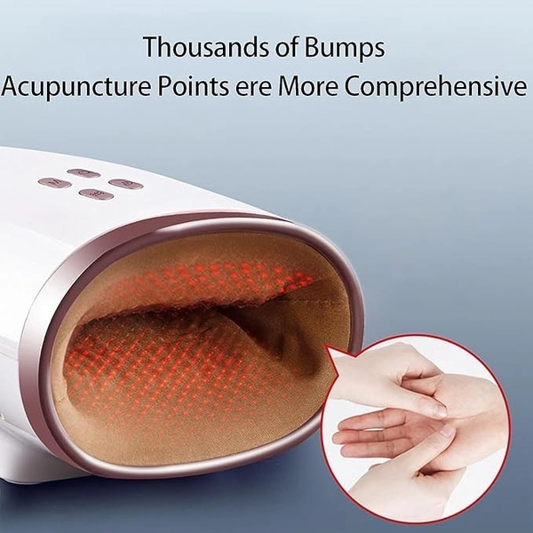 USB Rechargeable Hand Massager with Heating & Acupressure – Relieve Hand Numbness & Muscle Tension