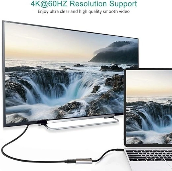 USB-C to 4K HDMI Adapter | Ultra HD Display Converter for Windows, Mac, Linux, Android & More