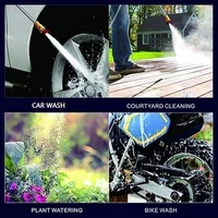 Car Washer Gun | Portable Pressure Cleaner for Car, Bike, Home & Garden Cordless High-Pressure ( 48V Double Battery )
