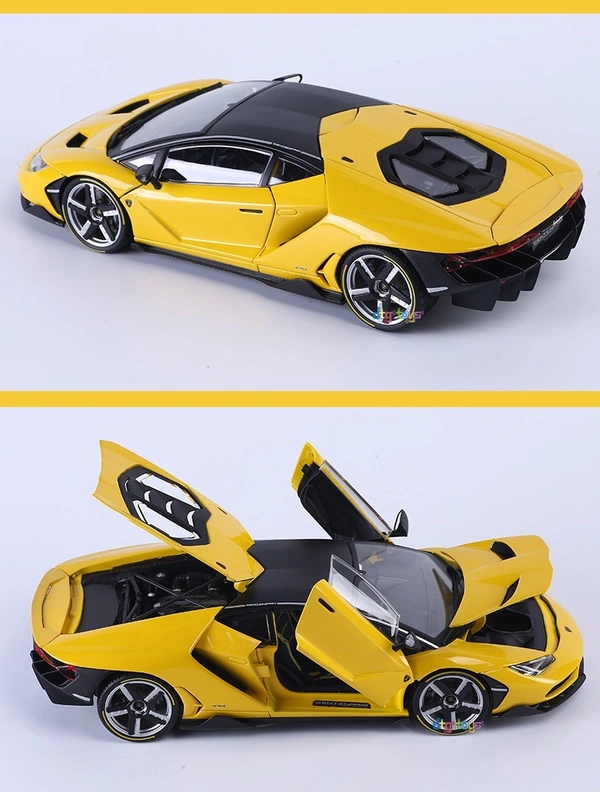 Lamborghini Maisto 1/18 Diecast LP770 Sport Car Model | Alloy Metal Model with 4 Opening Doors