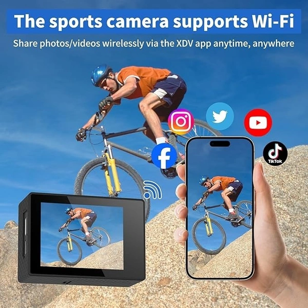 5K Ultra HD Camera M41 5K– WiFi Enabled, Night Vision, Waterproof Action Recorder | 