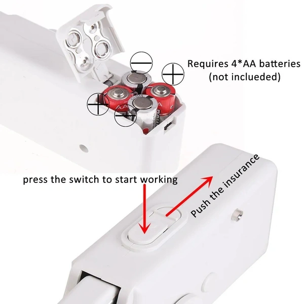 Portable Mini Sewing Machine Needlework Cordless Hand-Held Clothes Useful Portable Sewing Machines Handwork Tools Accessories