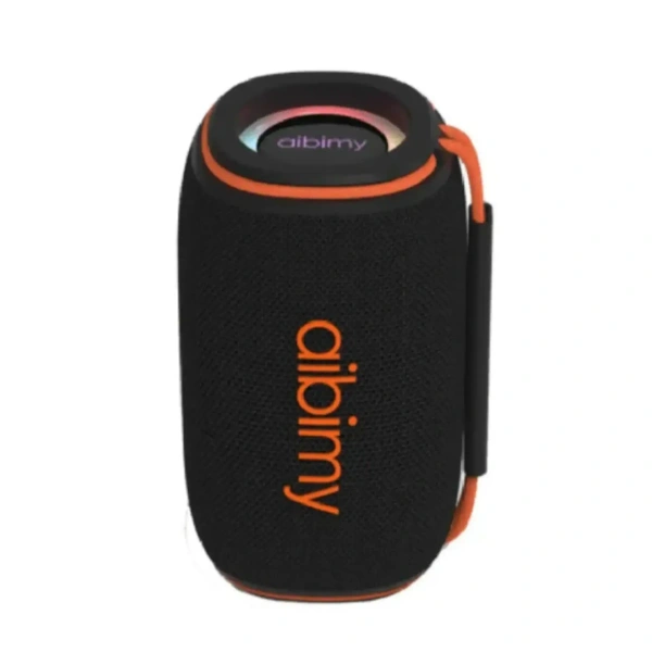 Aibimy MY-212BTS Waterproof Bluetooth Speaker with RGB Lights, IPX6, TWS, 1200mAh Battery and Multi-Input Support