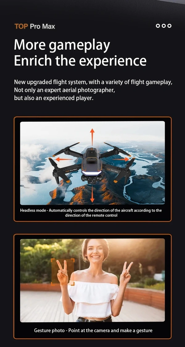 P18 Pro Drone 8K GPS HD Triple Camera Optical Flow Positioning Obstacle Avoidance HD Photography Foldable Quadcopter Drone   2 Battery 3 Camera