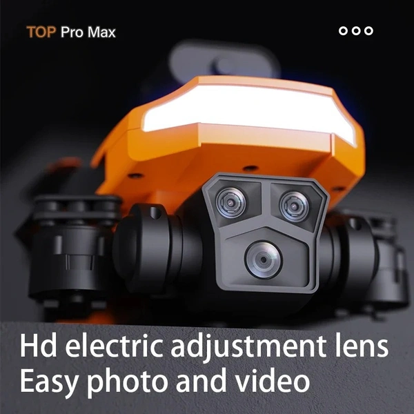 P18 Pro Drone 8K GPS HD Triple Camera Optical Flow Positioning Obstacle Avoidance HD Photography Foldable Quadcopter Drone   2 Battery 3 Camera