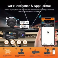 AVYUKTA S-2 ULTRA 3-Lens Dash Cam | Full HD | Front, Rear & Cabin | Night Vision | Wi-Fi App Control with mic