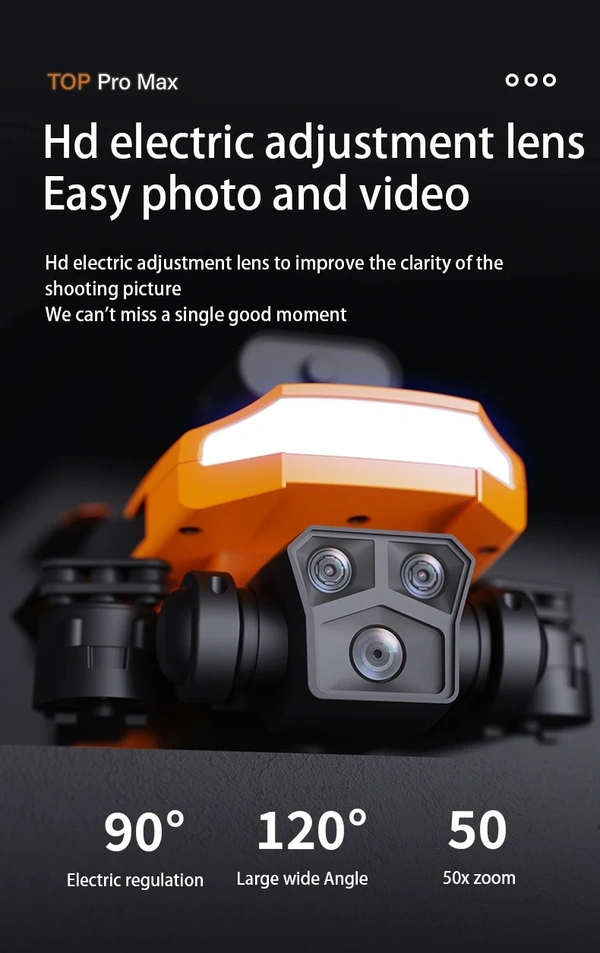 P18 Pro Drone 8K GPS HD Triple Camera Optical Flow Positioning Obstacle Avoidance HD Photography Foldable Quadcopter Drone   2 Battery 3 Camera